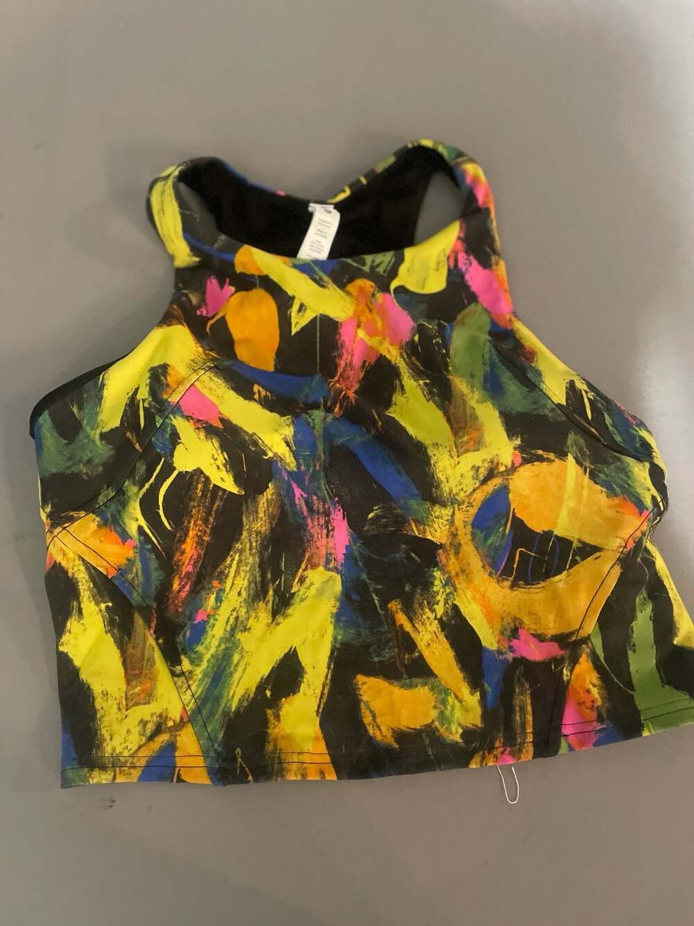 Lululemon Size 8 Abstract Print Workout Set: Bra and Size 6 Leggings - Picture 2 of 6